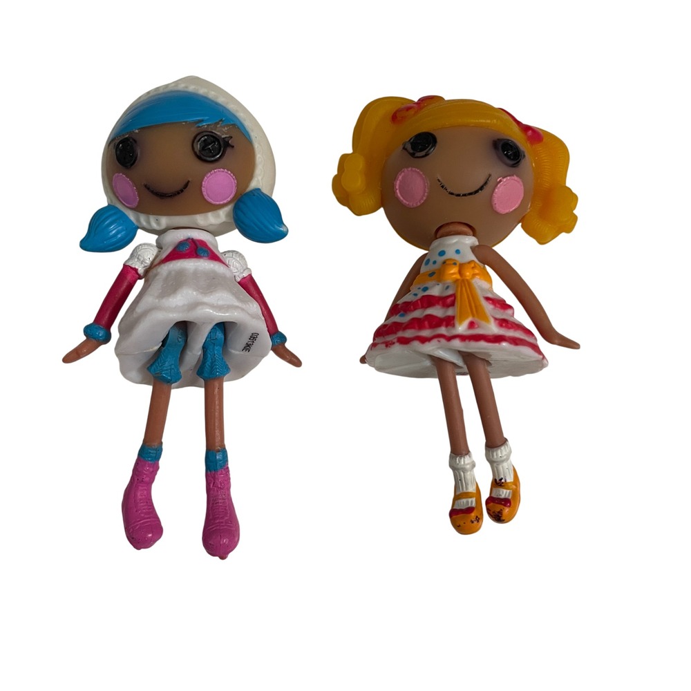 Lalaloopsy 3" Mittens Fluff N Stuff and Spot Splatter Splash Dolls